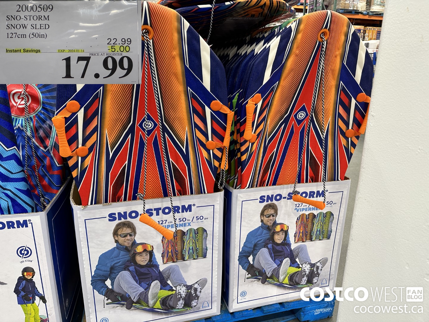 2000509 SNO STORM SNOW SLED 127 CM (50 IN) ($5.00 INSTANT SAVINGS EXPIRES ON 2024-01-14) $17.99