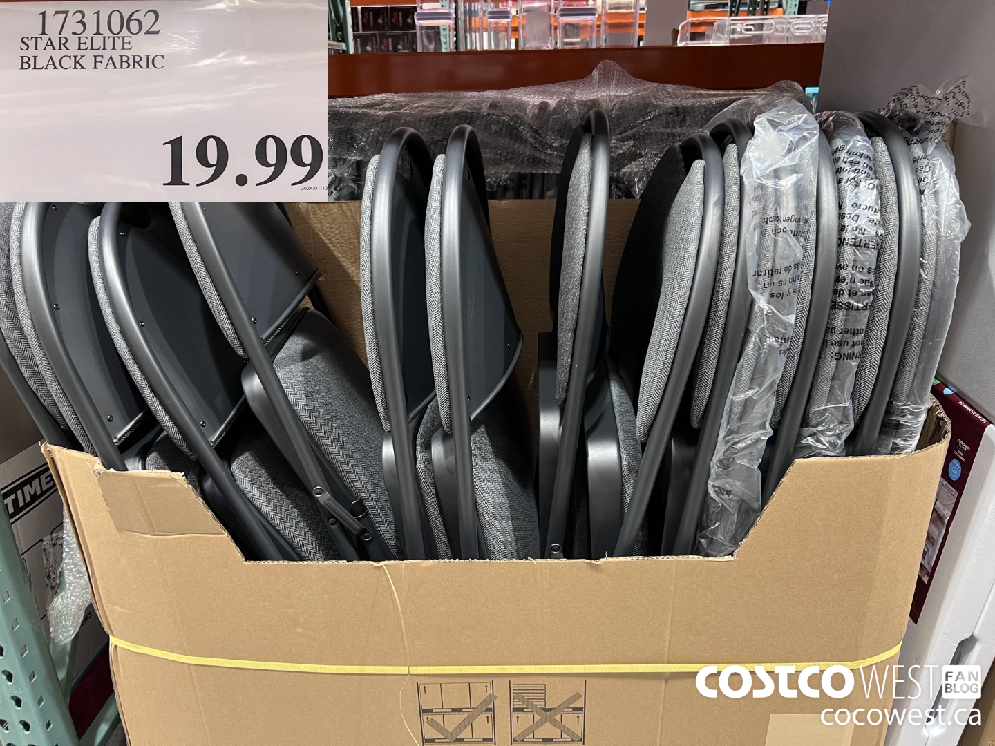 1731062 STAR ELITE BLACK FABRIC $19.99