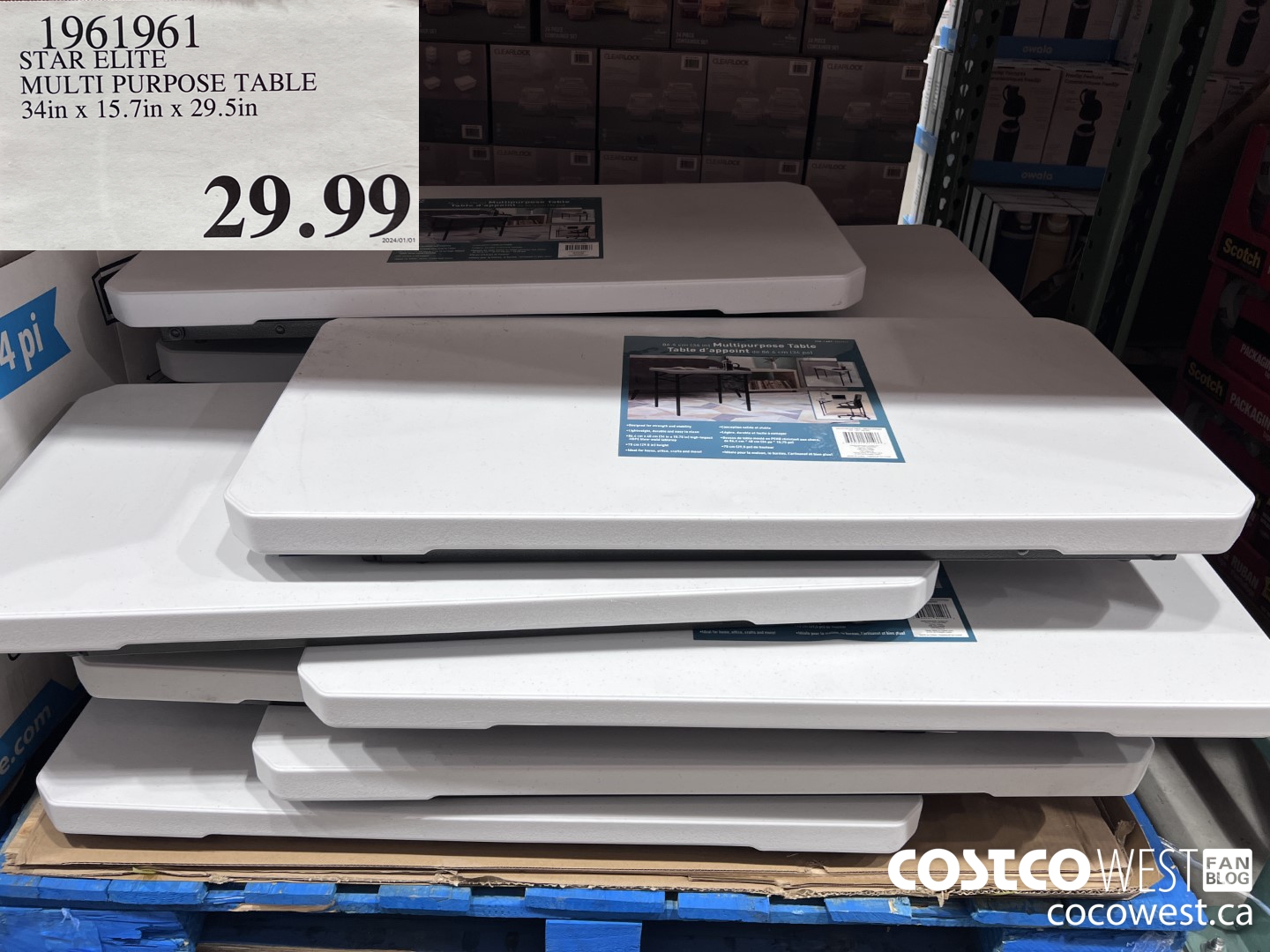 1961961 STAR ELITE MULTI PURPOSE TABLE 34IN X 15.7IN X 29.5 IN $29.99