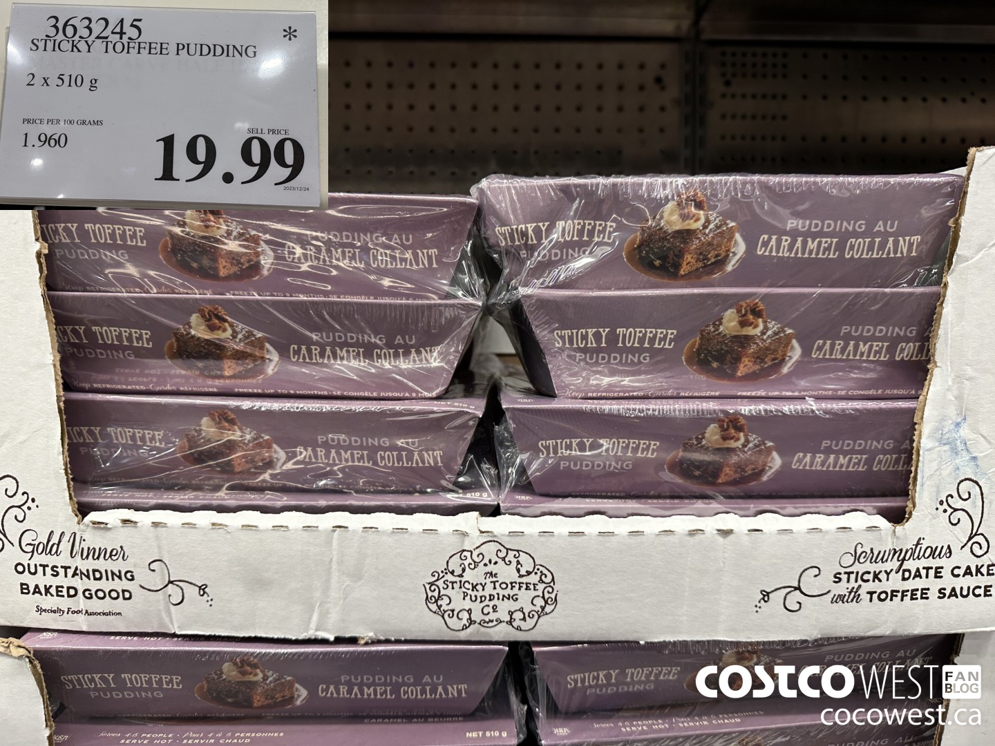 363245 STICKY TOFFEE PUDDING 2 X 510 G $19.99