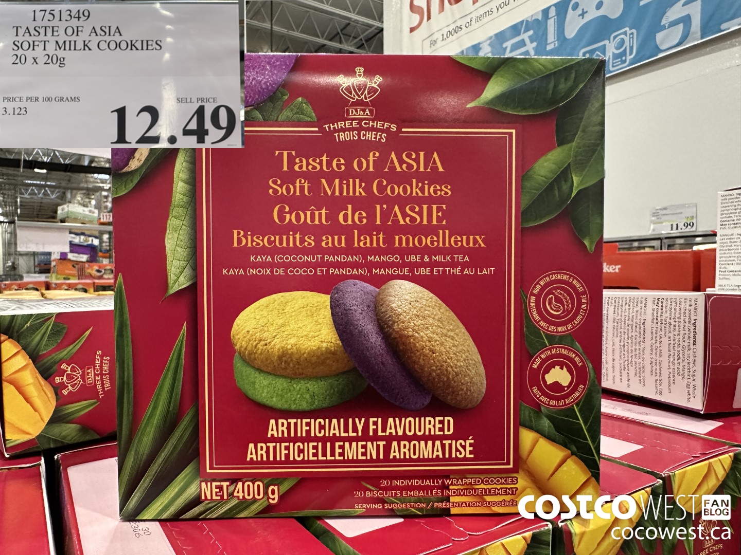 1751349 TASTE OF ASIA SOFT MILK COOKIES 20 X 20G $12.49