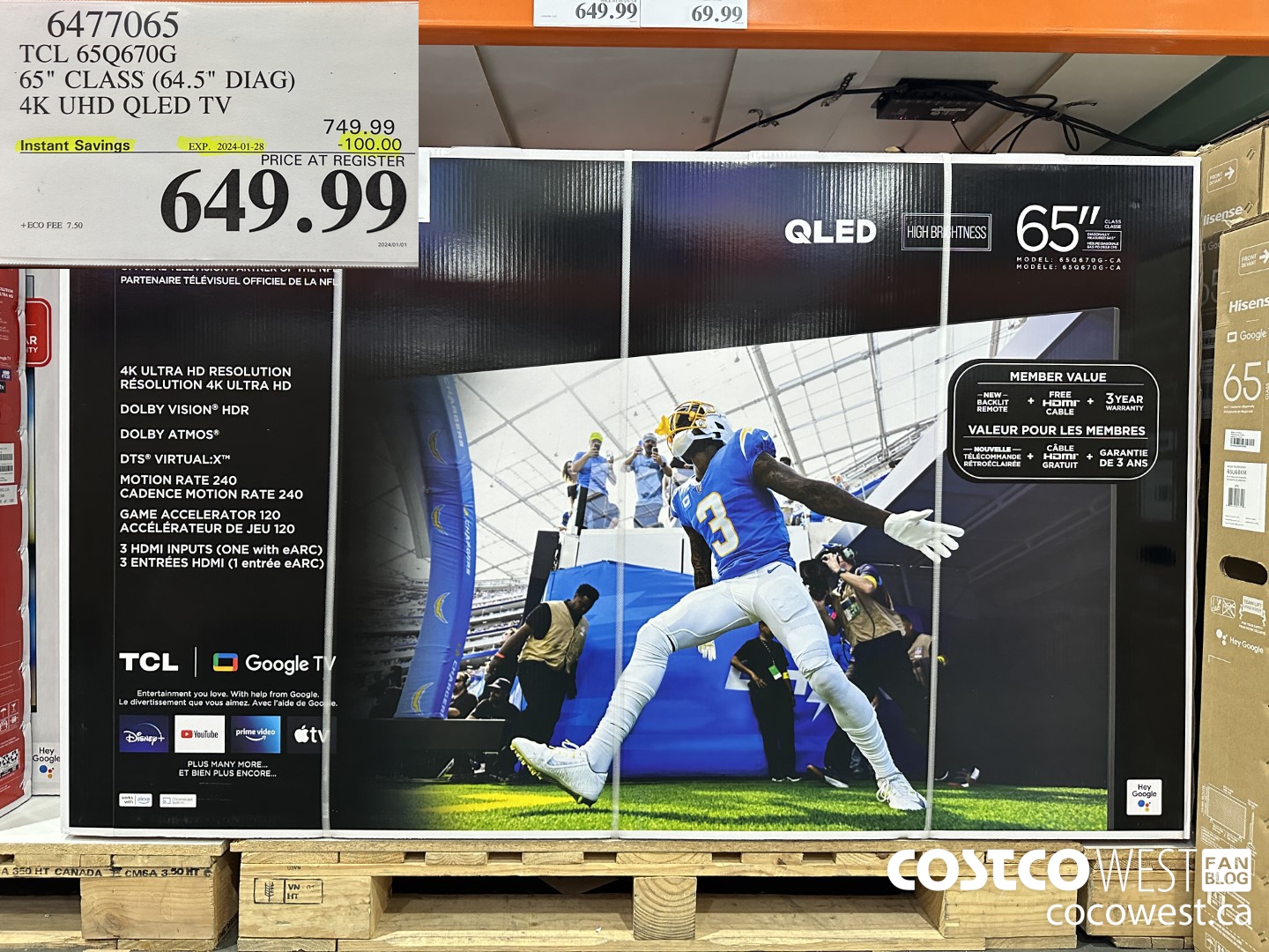 6477065 TCL 65Q670G 65