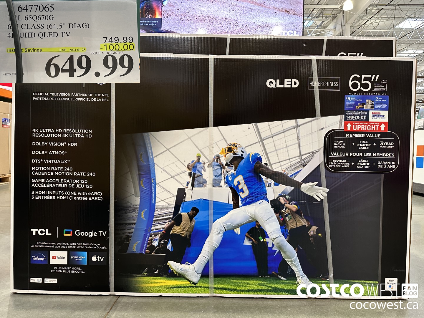 6477065 TCL 65Q670G 65