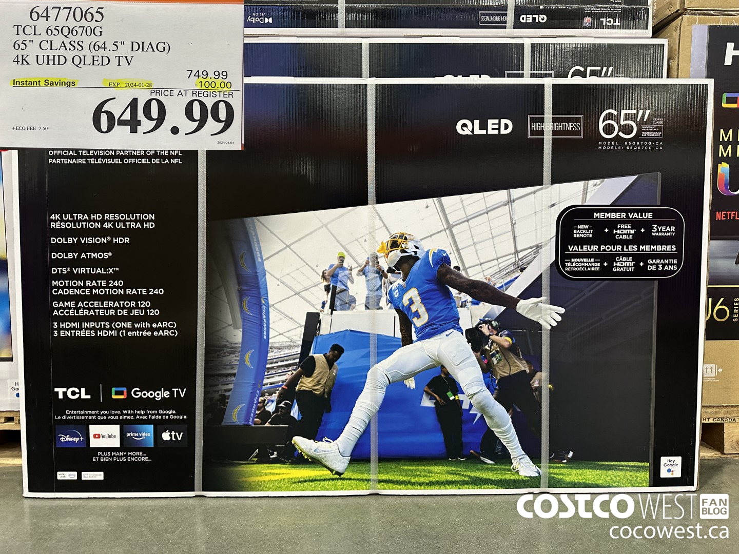 6477065 TCL 65Q670G 65