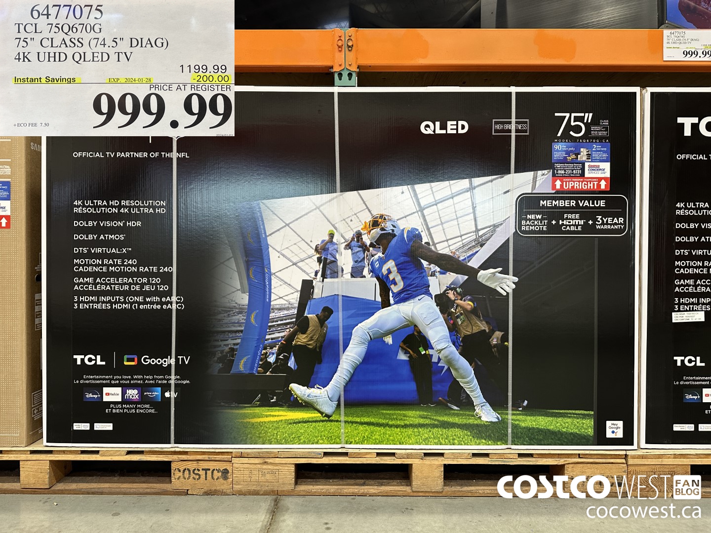 6477075 TCL 75Q670G 75