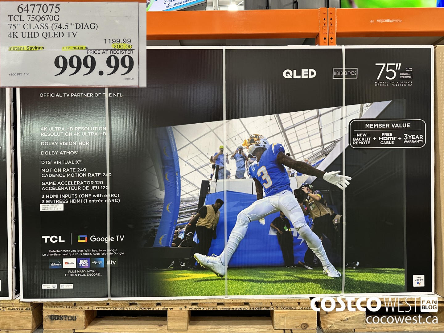 6477075 TCL 75Q670G 75