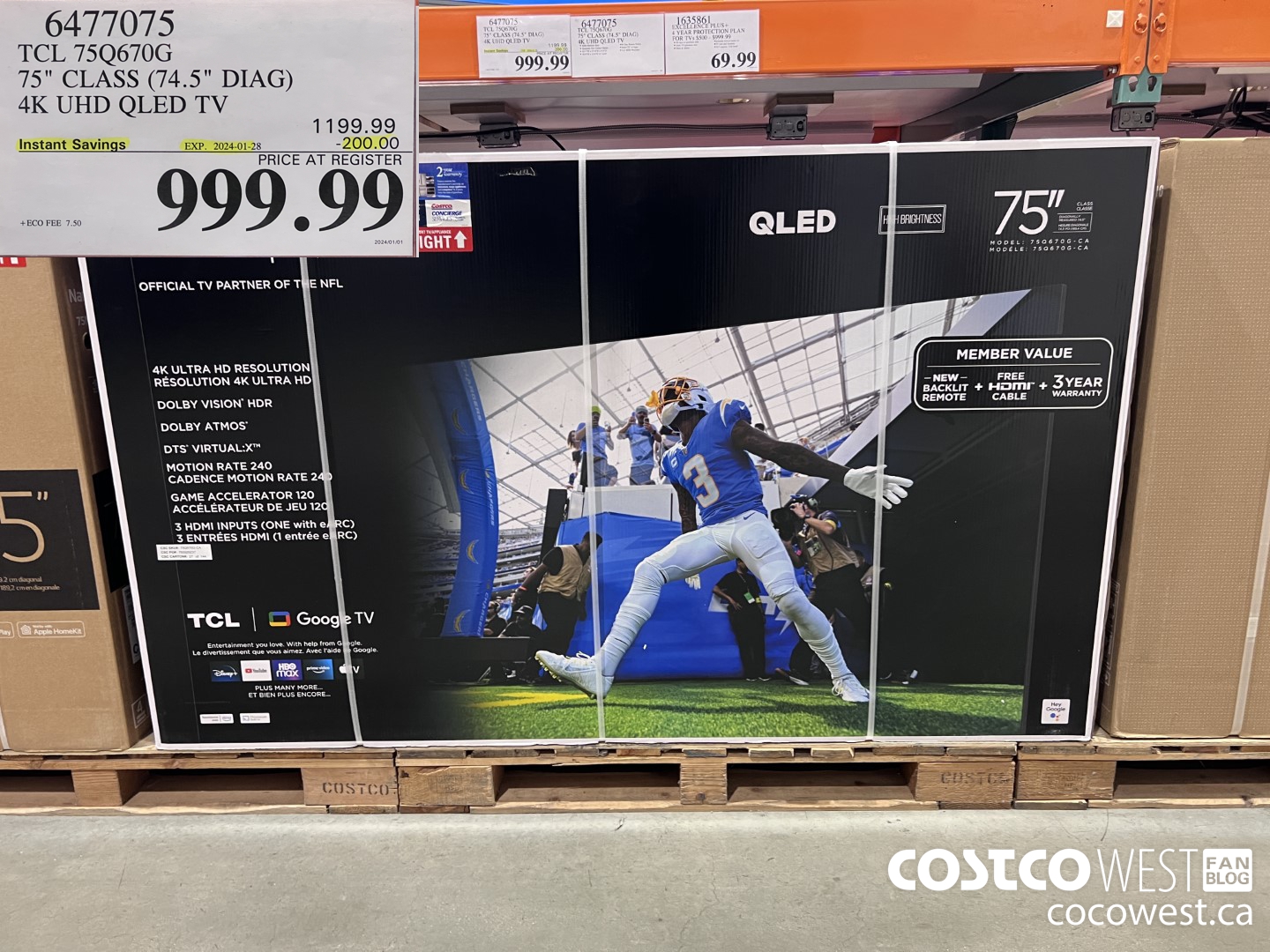 6477075 TCL 75Q670G 75