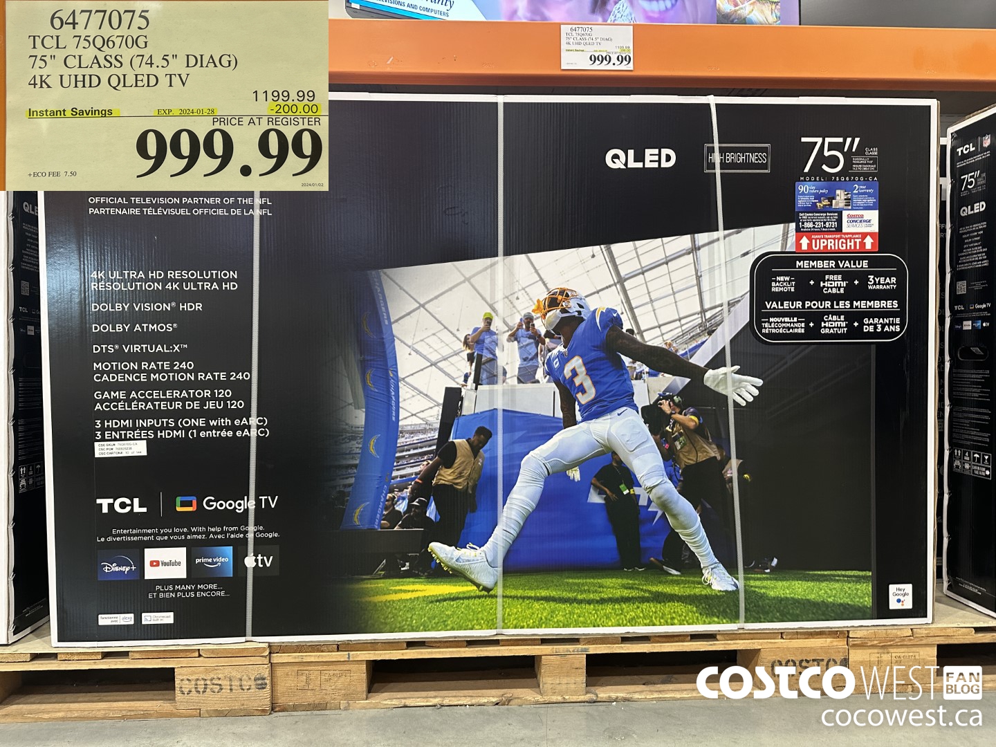 6477075 TCL 75Q670G 75