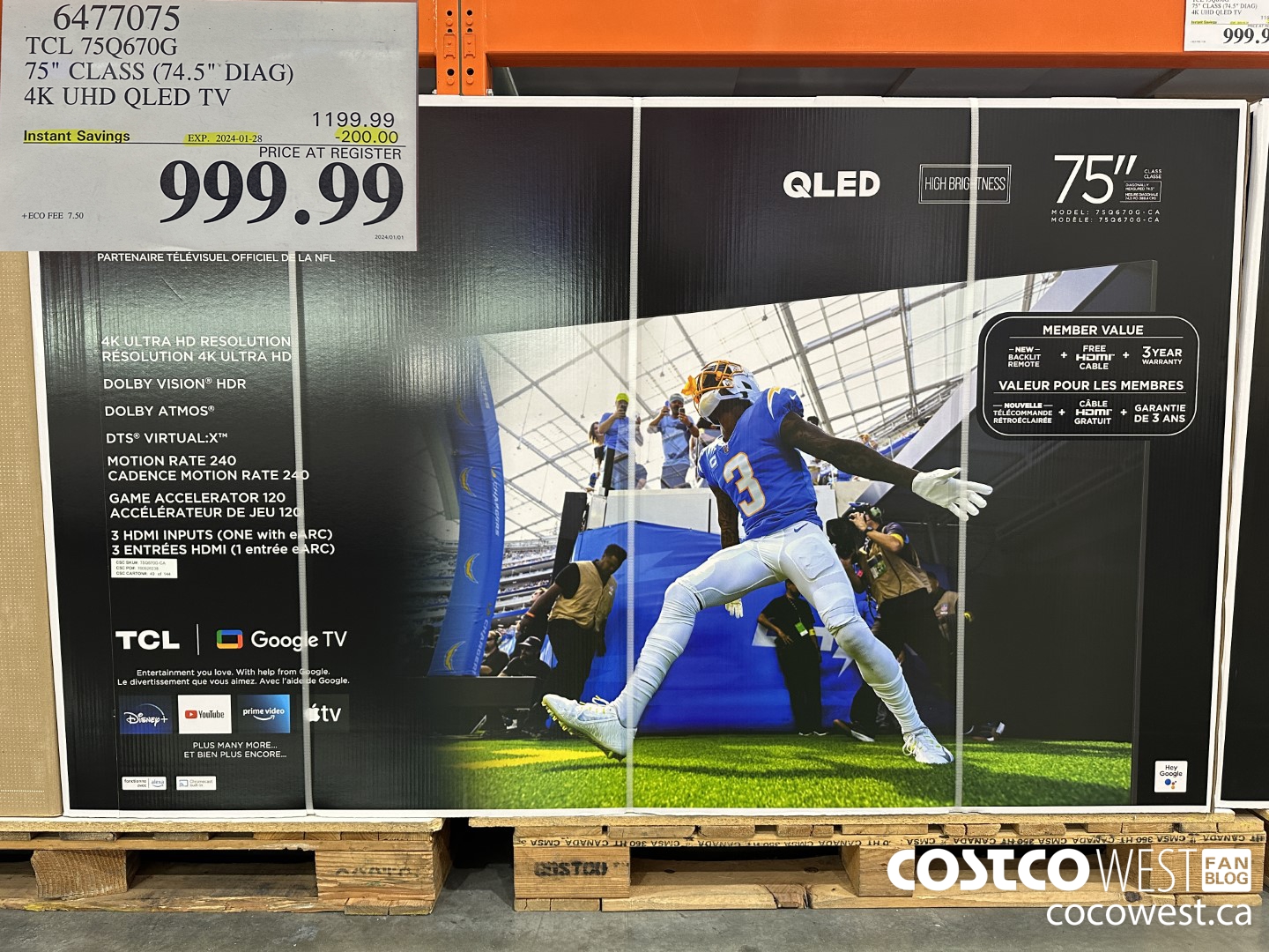 6477075 TCL 75Q670G 75