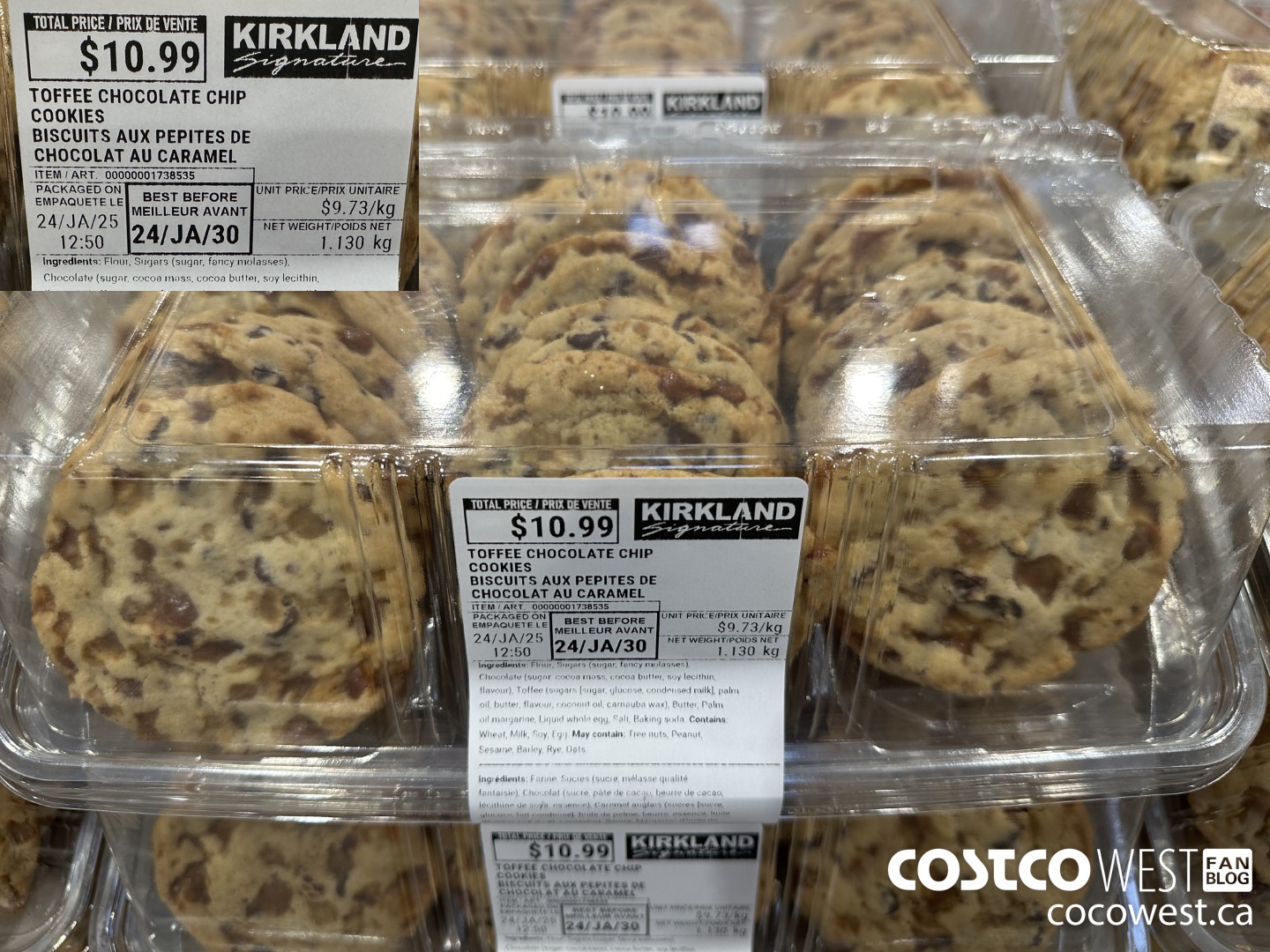 1738535 TOFFEE CHOCOLATE CHIP COOKIES $10.99