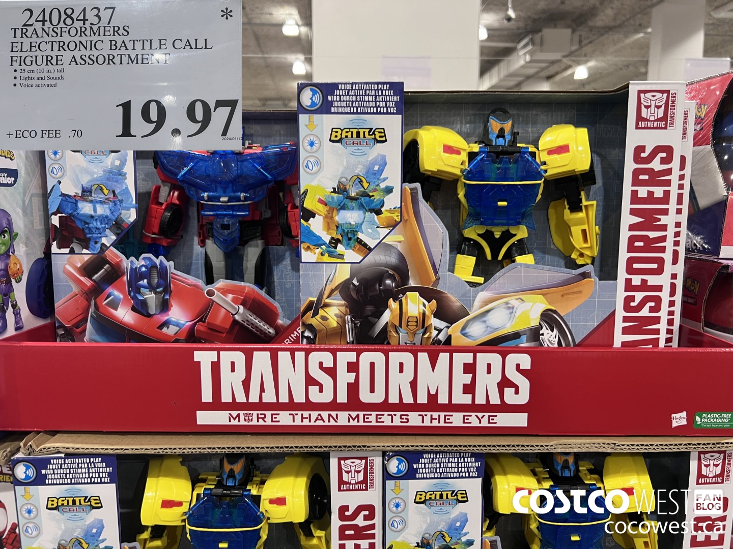 2408437 TRANSFORMERS ELECTRONIC BATTLE CALL FIGURE ASSORTMENT $19.97
