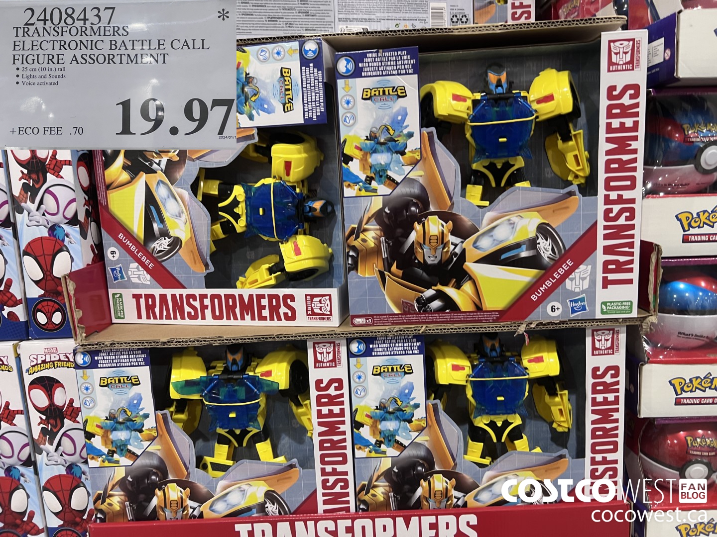 2408437 TRANSFORMERS ELECTRONIC BATTLE CALL FIGURE ASSORTMENT $19.97