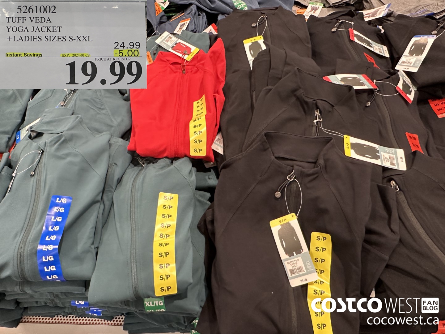 5261002 TUFF VEDA YOGA JACKET LADIES SIZES S-XXL ($5.00 INSTANT SAVINGS EXPIRES ON 2024-01-28) $19.99