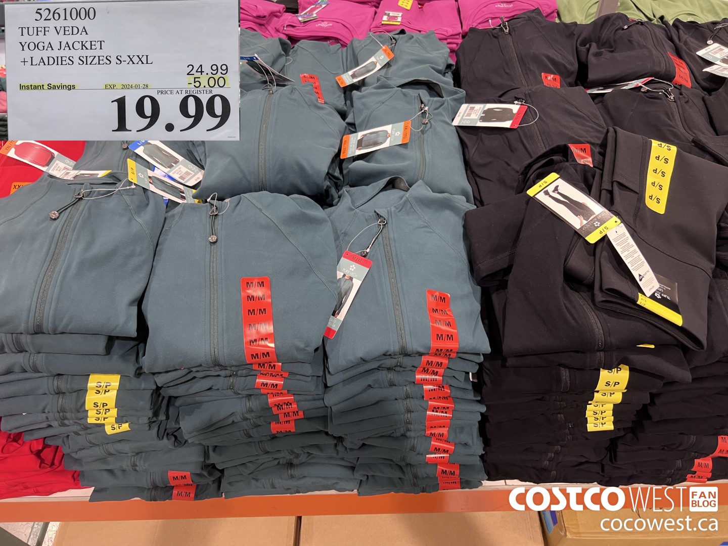 5261000 TUFF VEDA YOGA JACKET LADIES SIZES S-XXL ($5.00 INSTANT SAVINGS EXPIRES ON 2024-01-28) $19.99