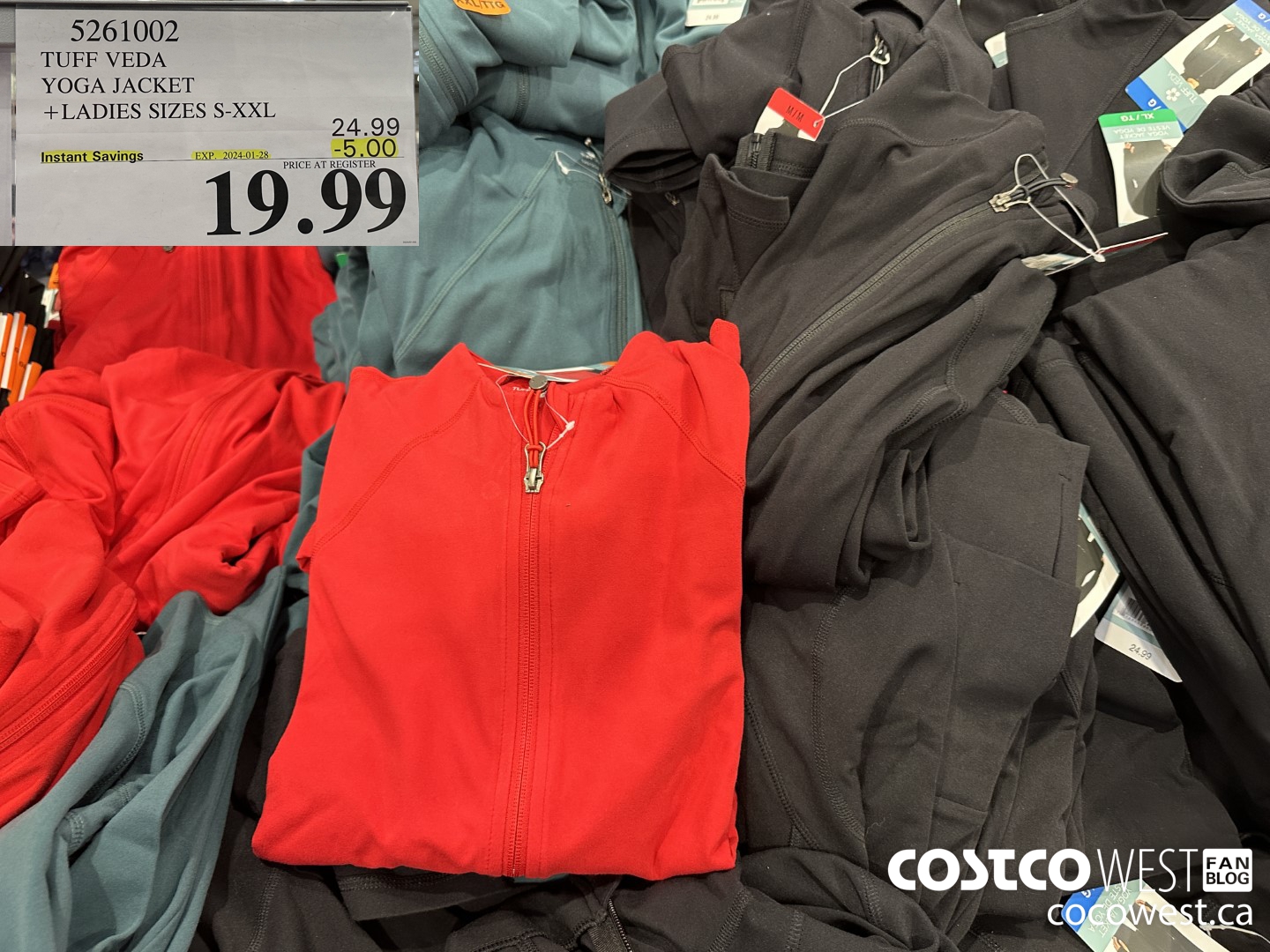 5261002 TUFF VEDA YOGA JACKET LADIES SIZES S-XXL ($5.00 INSTANT SAVINGS EXPIRES ON 2024-01-28) $19.99