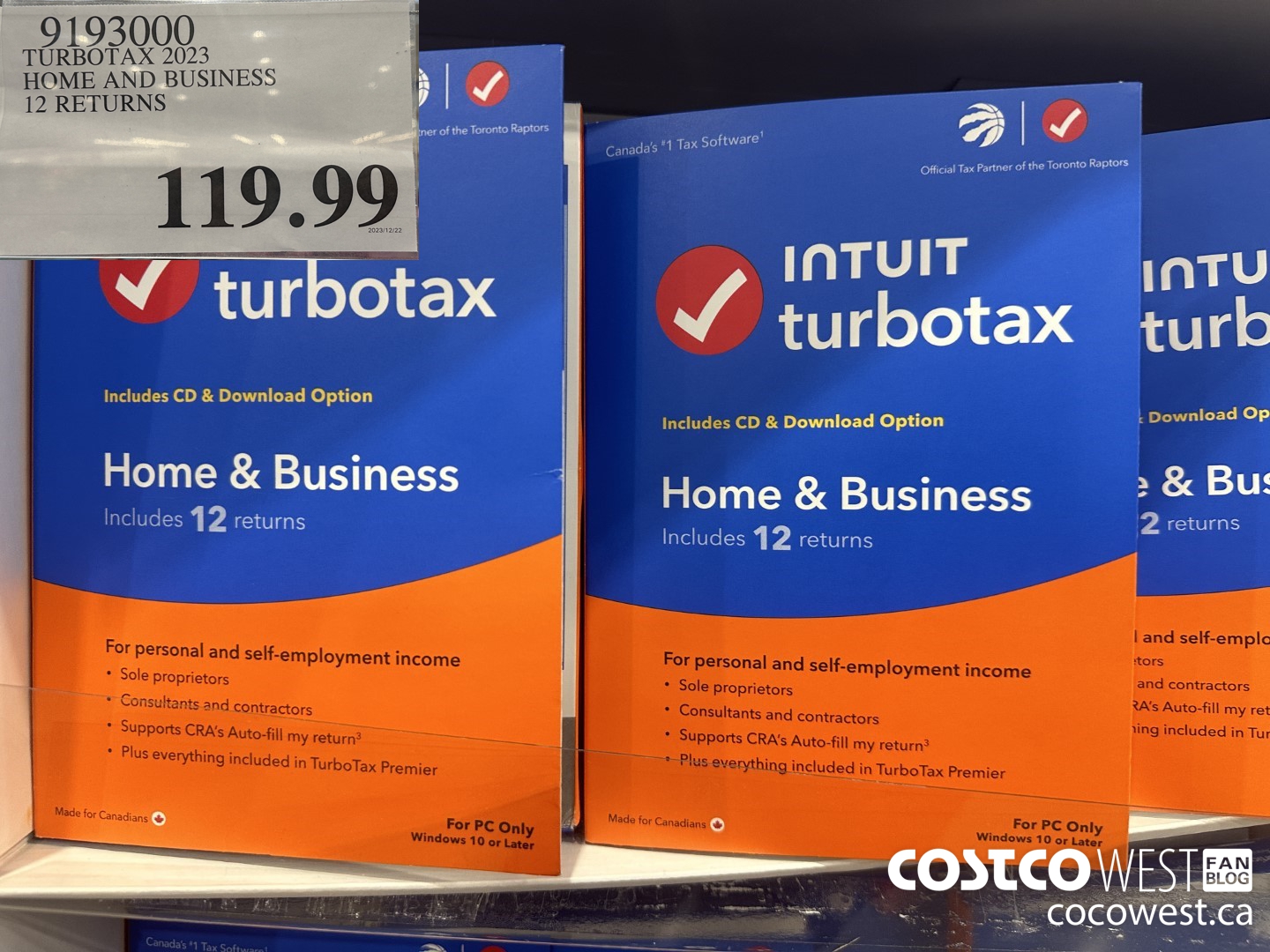 9193000 TURBOTAX 2023 HOME AND BUSINESS 12 RETURNS $119.99