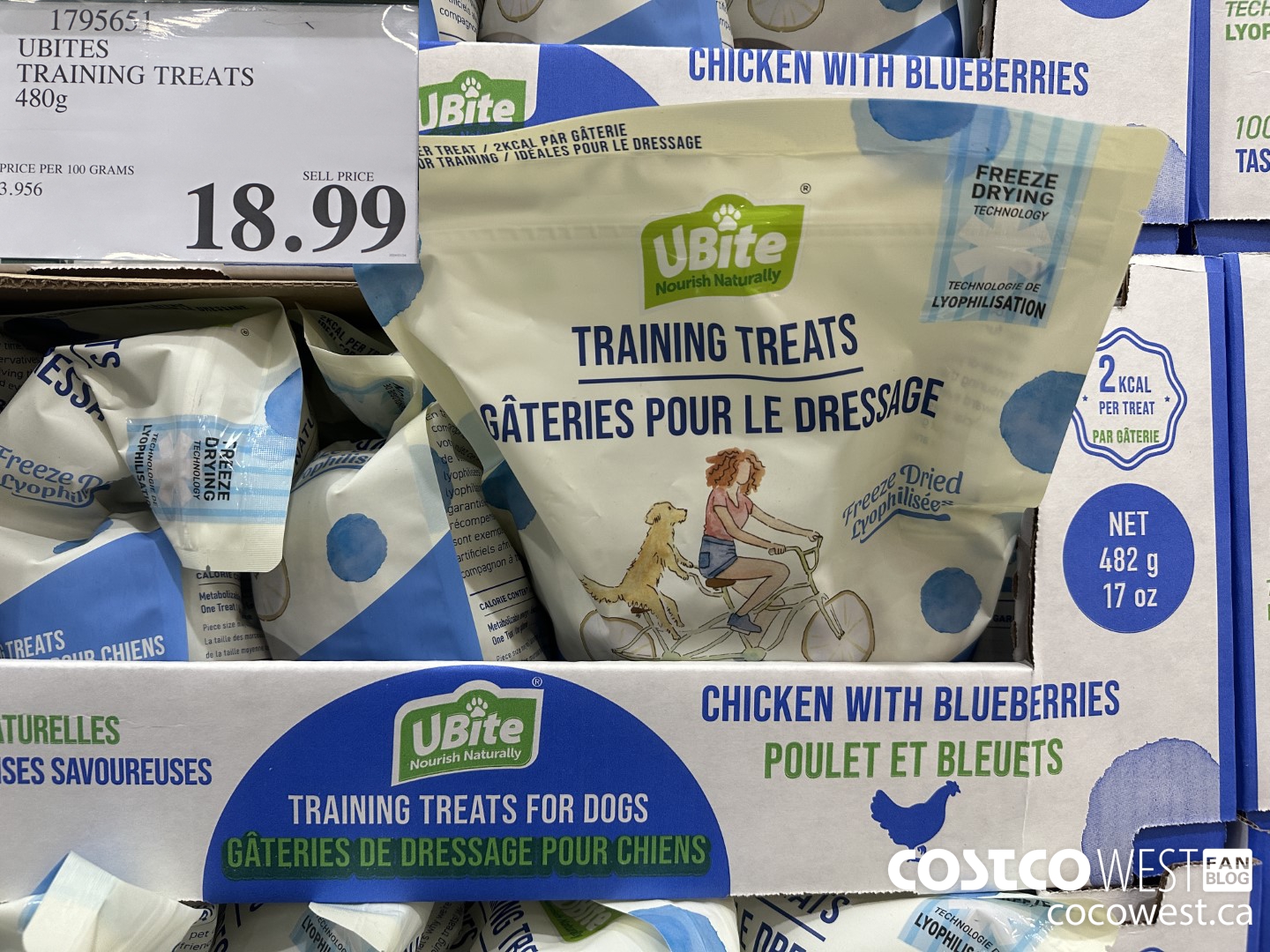 1795651 UBITES TRAINING TREATS 480G $18.99