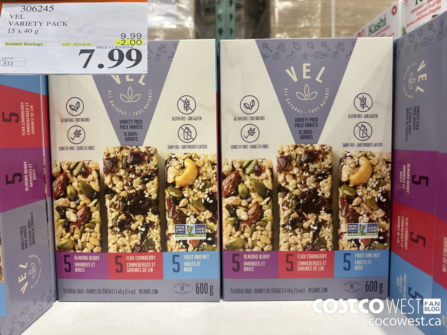 306245 VEL VARIETY PACK 15 x 40g ($2.00 INSTANT SAVINGS EXPIRES ON 2024-02-04) $7.99