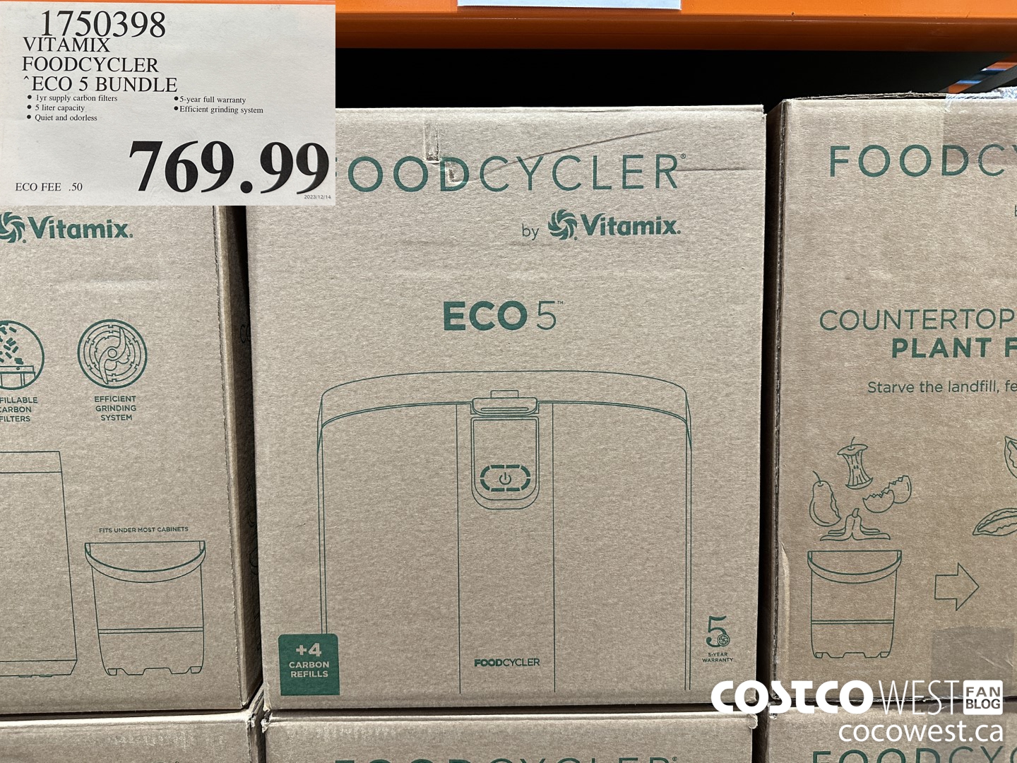 1750398 VITAMIX FOODCYCLER ECO 5 BUNDLE $769.99