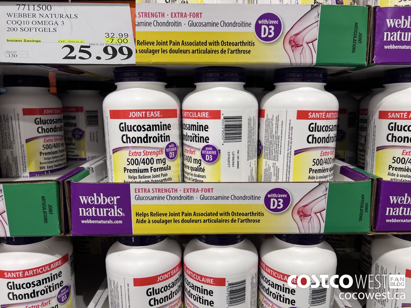 7711500 WEBBER NATURALS COQ10 OMEGA 3 200 SOFTGELS ($7.00 INSTANT SAVINGS EXPIRES ON 2024-01-21) $25.99