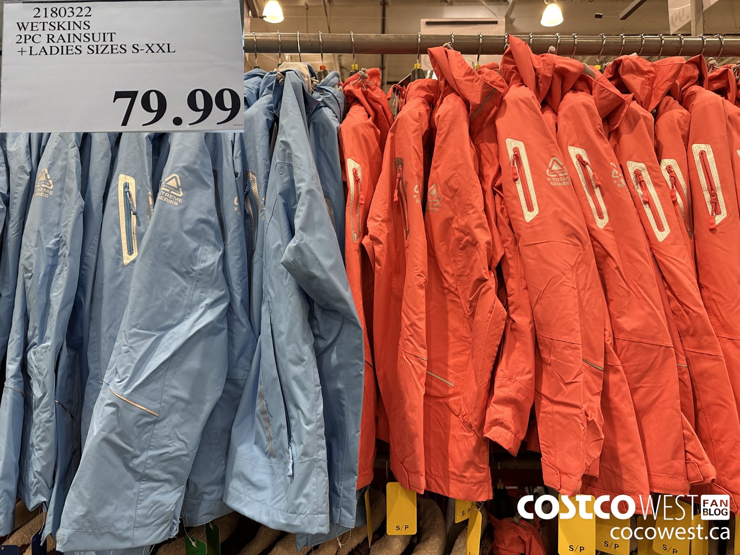 2180322 WETSKINS 2PC RAINSUIT LADIES SIZES S-XXL $79.99