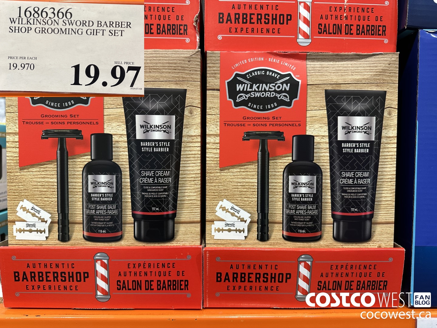 1686366 WILKINSON SWORD BARBER SHOP GROOMING GIFT SET $19.97