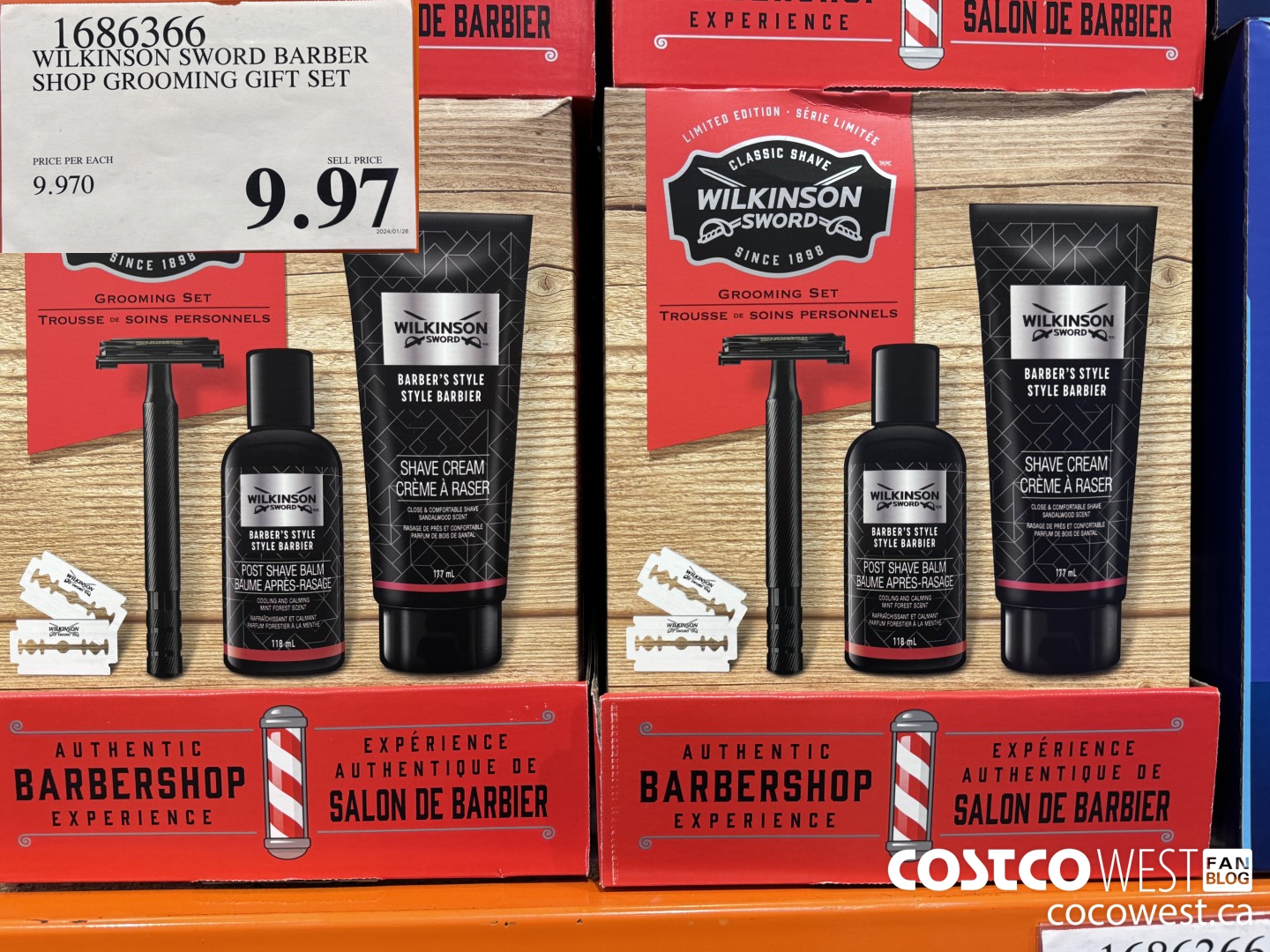 1686366 WILKINSON SWORD BARBER SHOP GROOMING GIFT SET $9.97