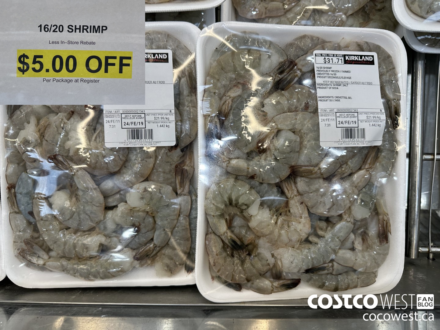 27363 16/20 SHRIMP ($5.00 INSTANT SAVINGS)