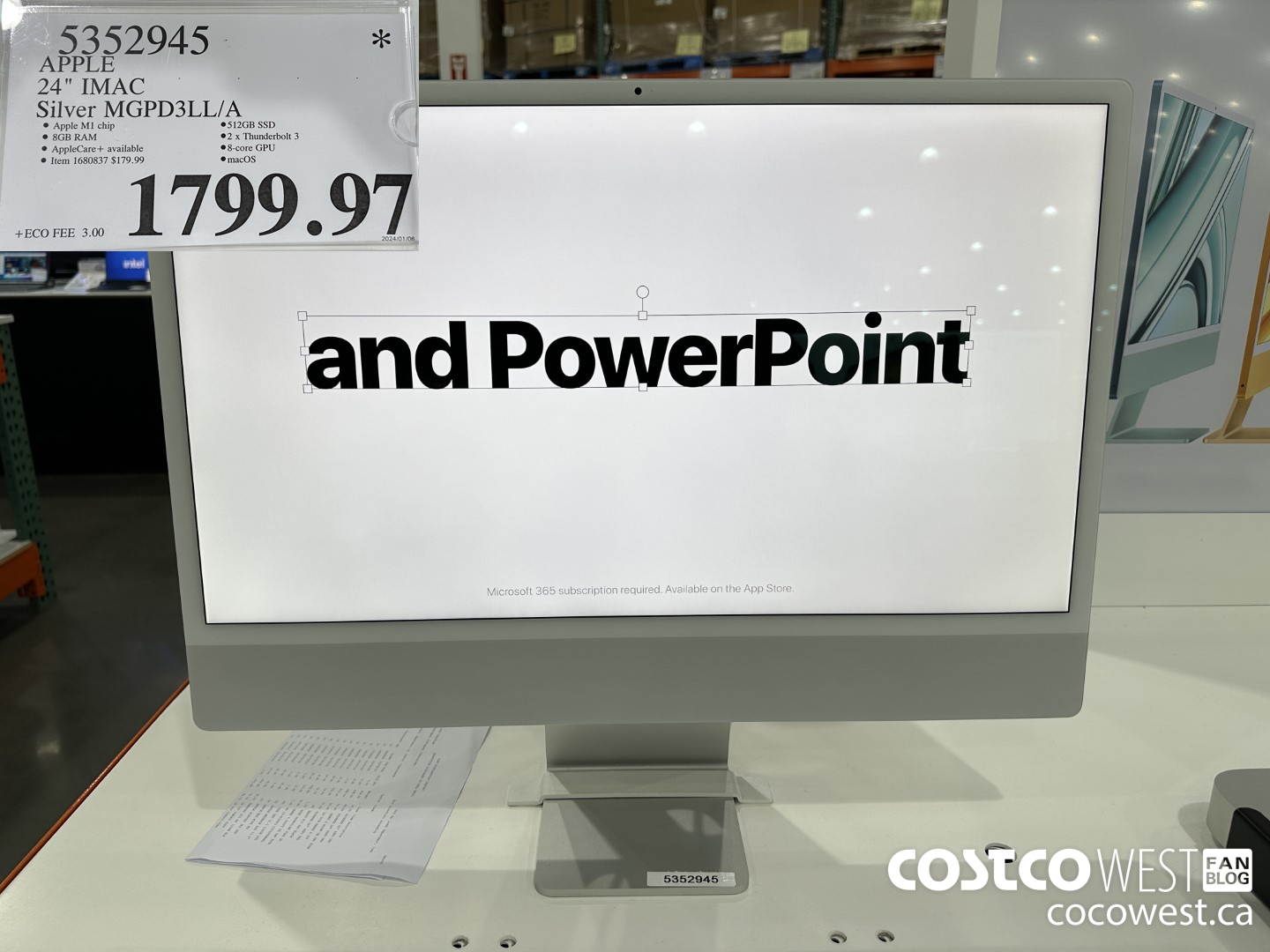 5352945 APPLE IMAC 24