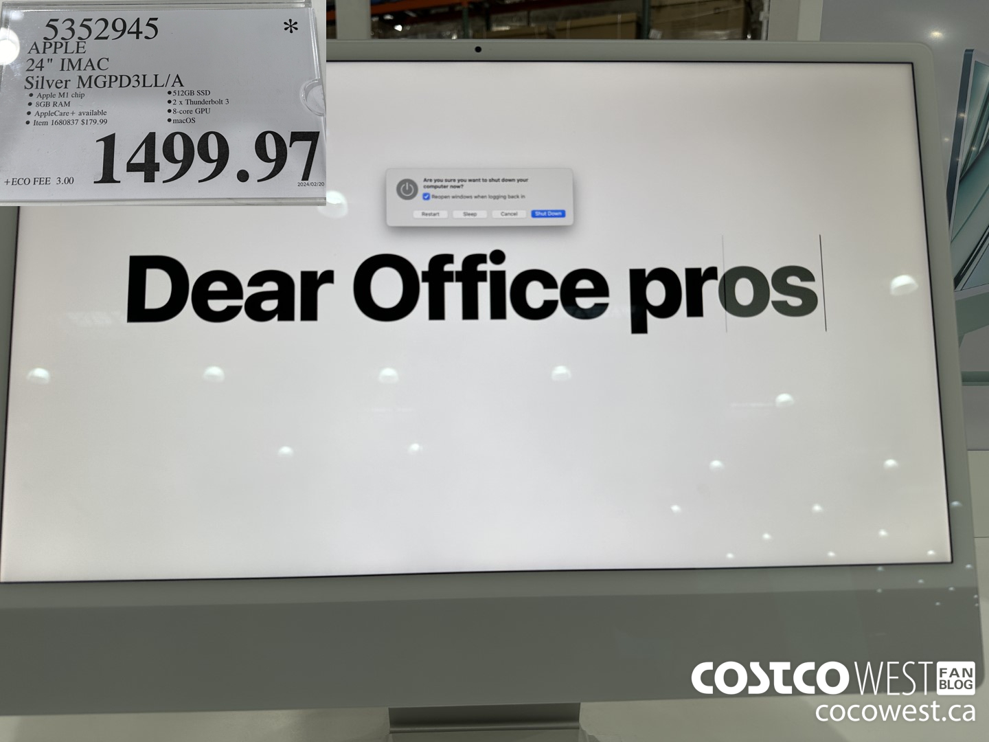 5352945 APPLE IMAC 24