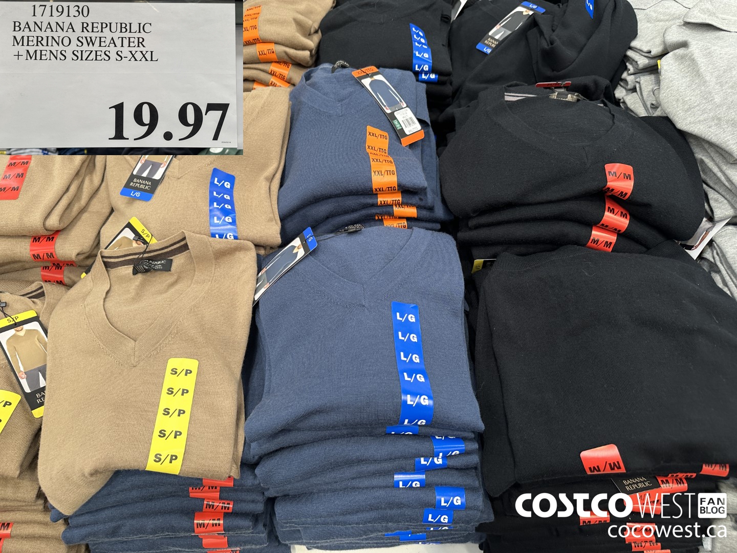 1719130 BANANA REPUBLIC MERINO SWEATER MENS SIZES S-XXL $19.97