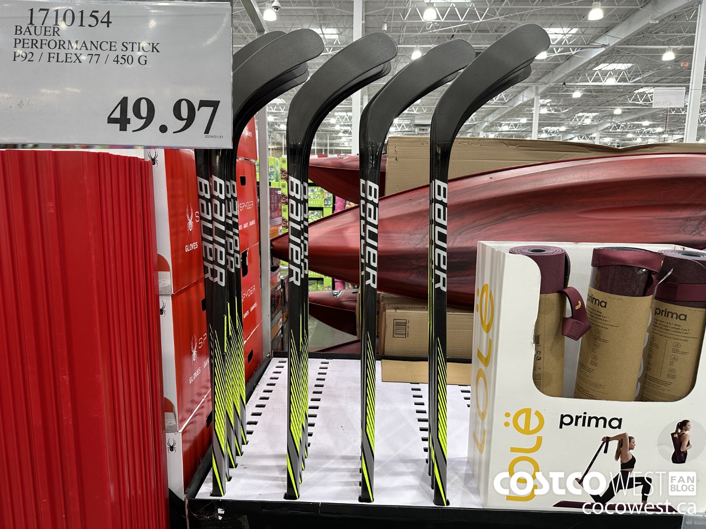 1710154 BAUER PERFORMANCE STICK P92/FLEX 77/450G $49.97