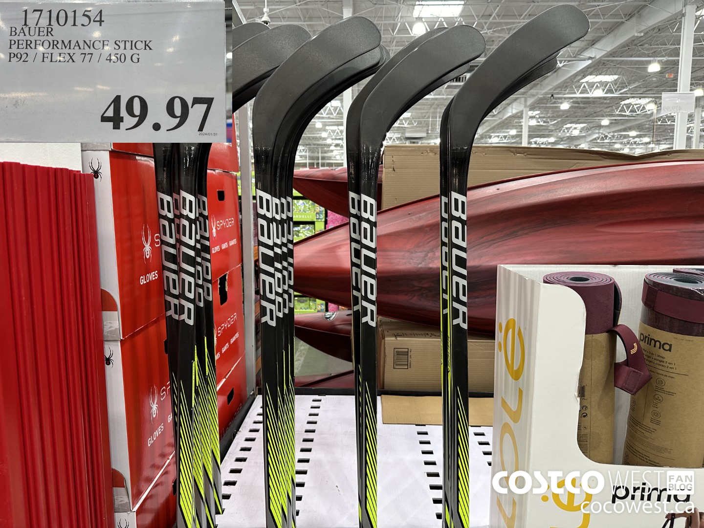 1710154 BAUER PERFORMANCE STICK P92/FLEX 77/450G $49.97