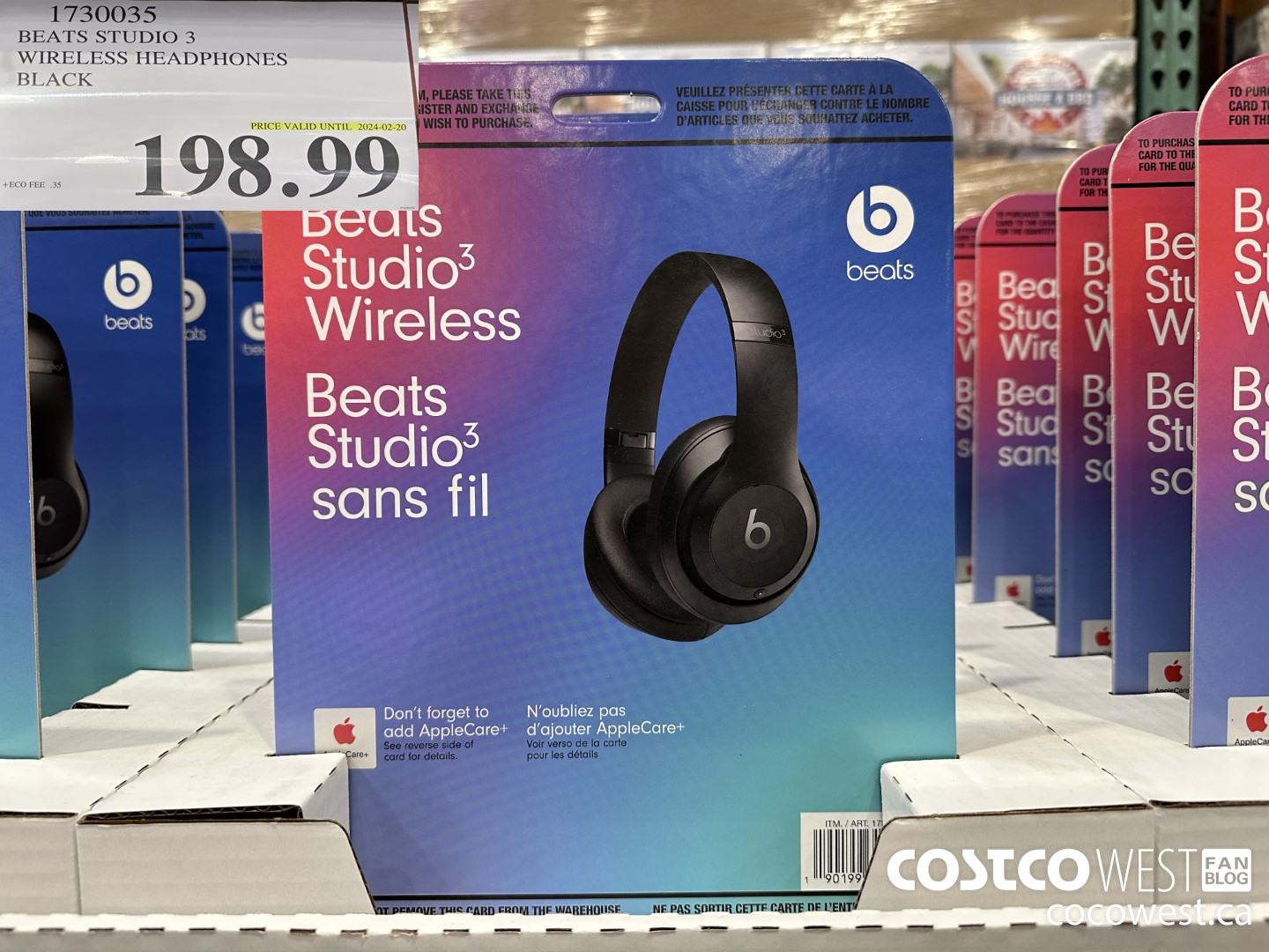 1730035 BEATS STUDIO 3 WIRELESS HEADPHONES BLACK (EXPIRES ON 2024-02-20) $198.99