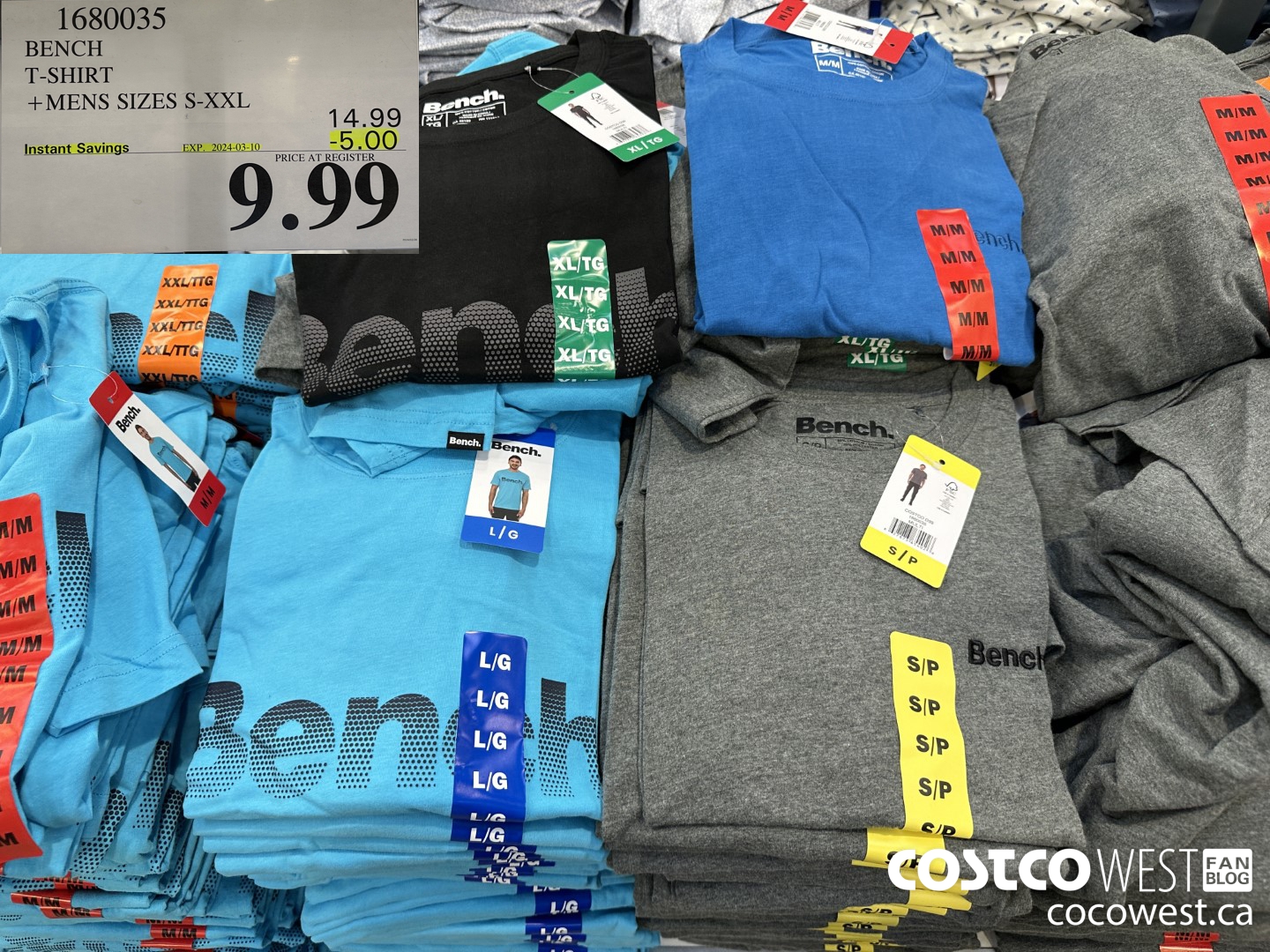 1680035 BENCH T-SHIRT MENS SIZES S-XXL ($5.00 INSTANT SAVINGS EXPIRES ON 2024-03-10) $9.99