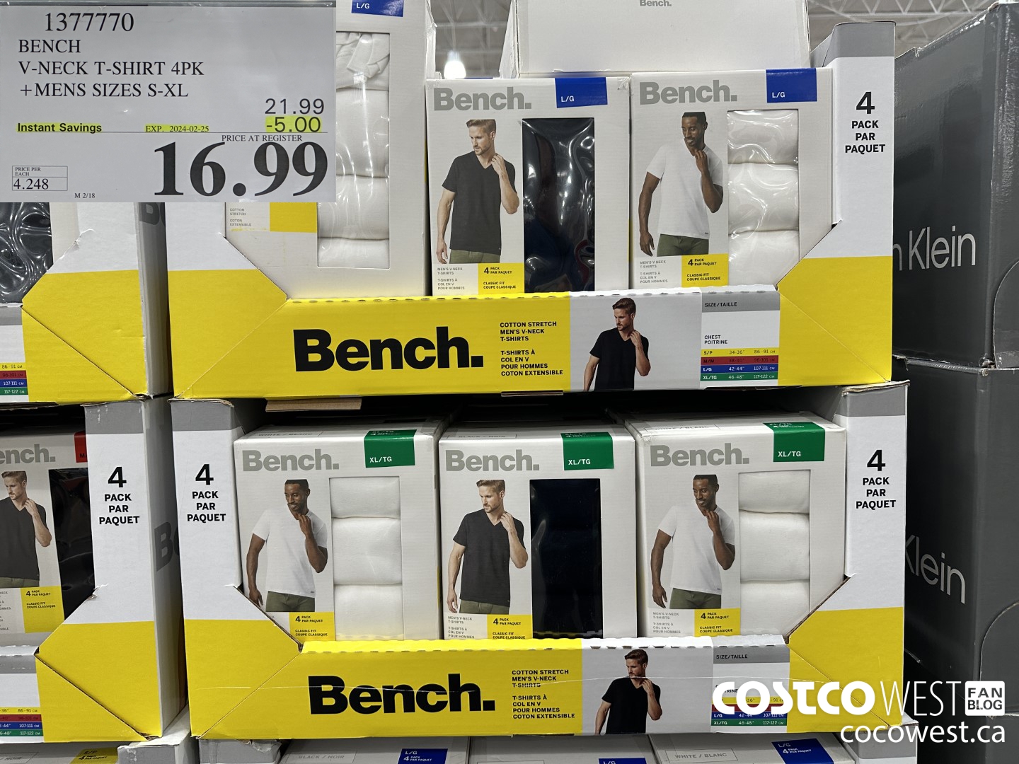 1377770 BENCH V-NECK T-SHIRT MENS SIZES S-XL ($5.00 INSTANT SAVINGS EXPIRES ON 2024-02-25) $16.99