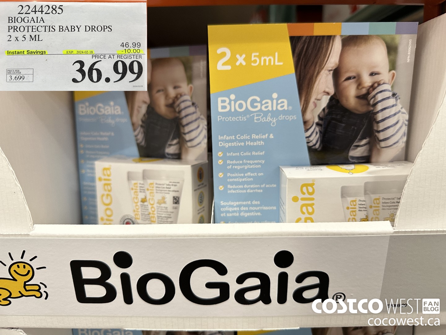 2244285 BIOGAIA PROTECTIS BABY DROPS 2 X 5 ML ($10.00 INSTANT SAVINGS EXPIRES ON 2024-02-18) $36.99