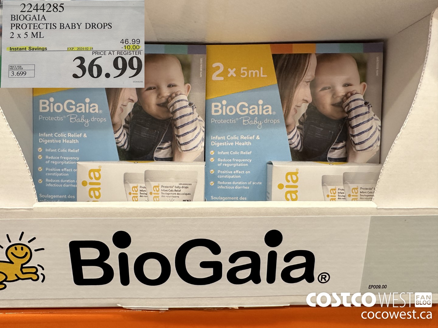 2244285 BIOGAIA PROTECTIS BABY DROPS 2 X 5 ML ($10.00 INSTANT SAVINGS EXPIRES ON 2024-02-18) $36.99