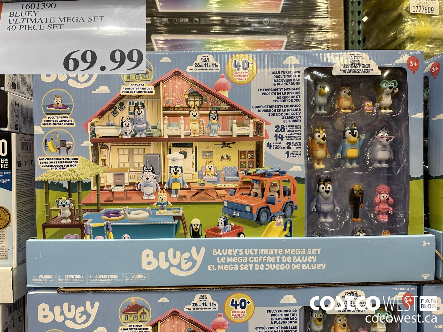 1601390 BLUEY ULTIMATE MEGA SET 40 PIECE SET $69.99