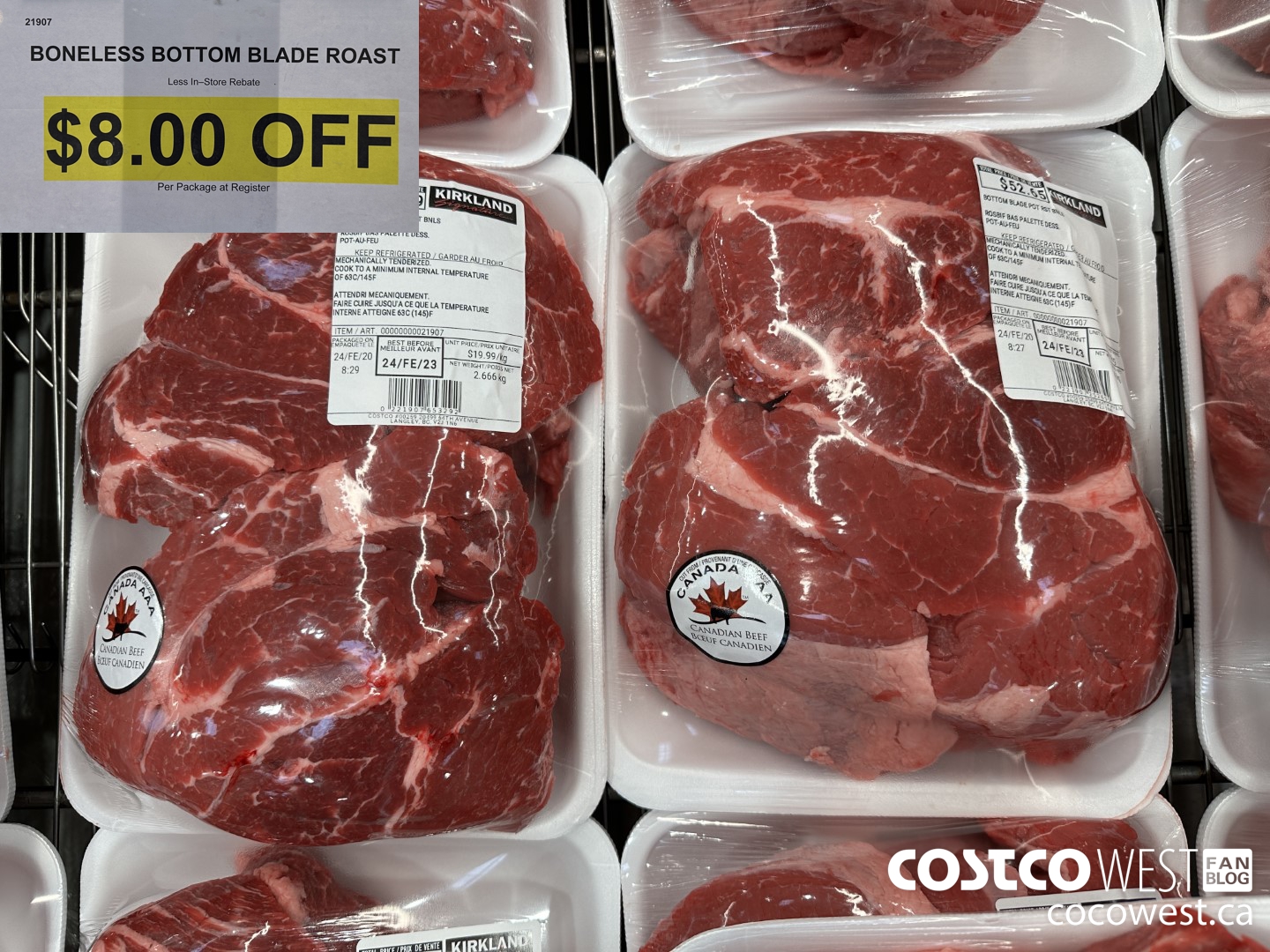 21907 BONELESS BOTTOM BLADE ROAST ($8.00 INSTANT SAVINGS)