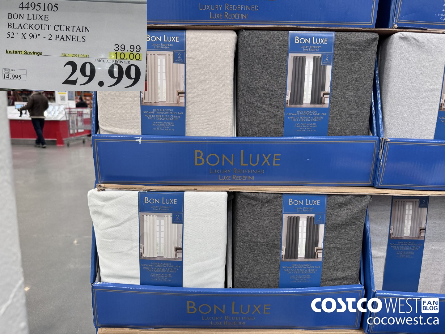 4495105 BON LUXE BLACKOUT CURTAIN 52