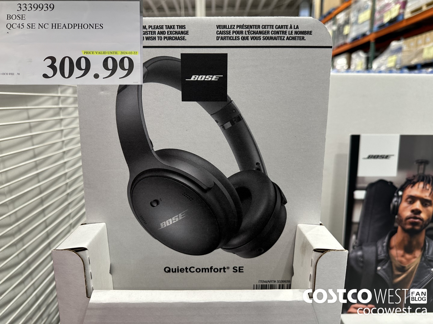 3339939 BOSE QC45 SE NC HEADPHONES (EXPIRES ON 2024-02-22) $309.99