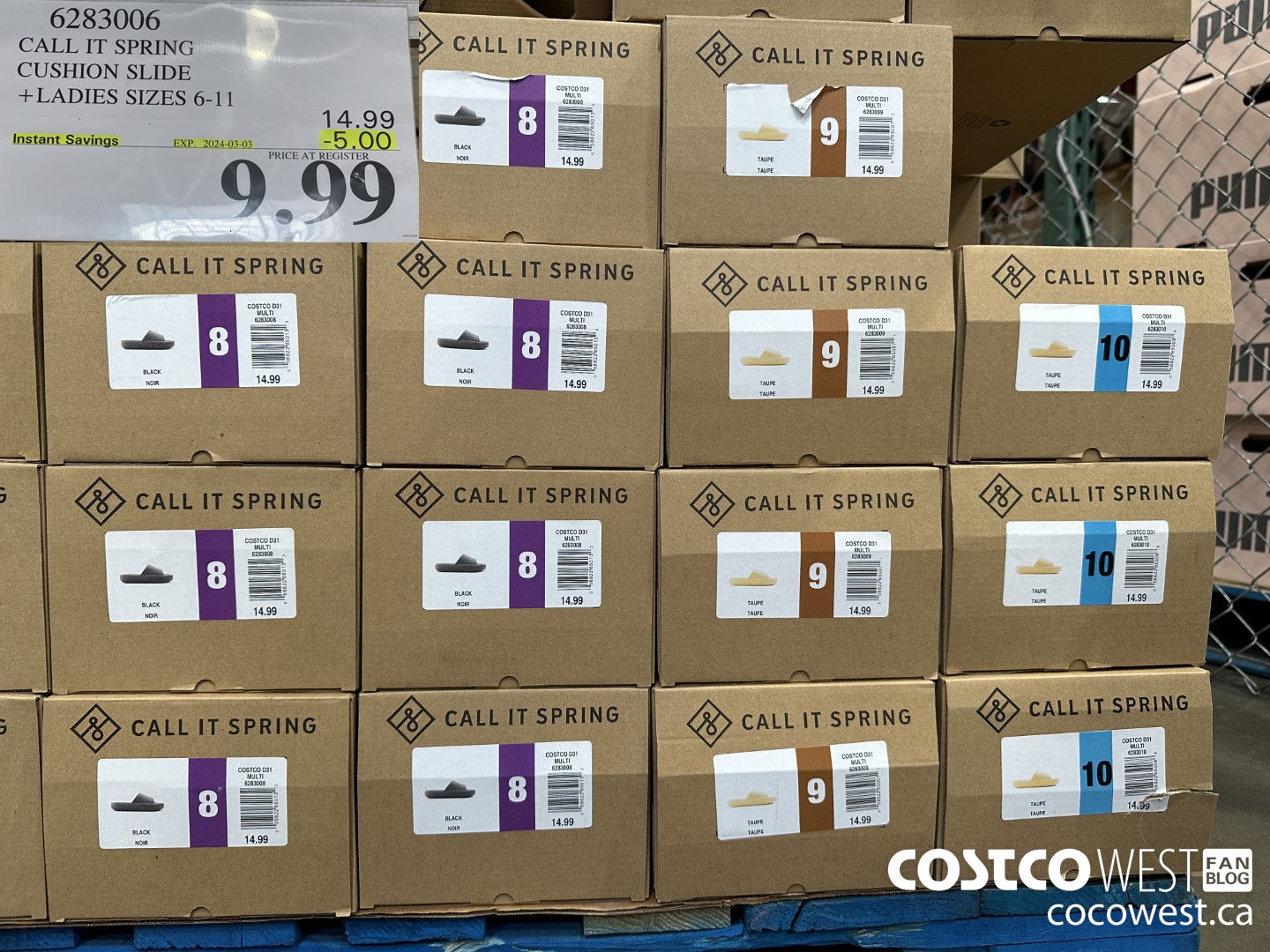 6283006 CALL IT SPRING CUSHION SLIDE LADIES SIZES 6-11  ($5.00 INSTANT SAVINGS EXPIRES ON 2024-03-03) $9.99