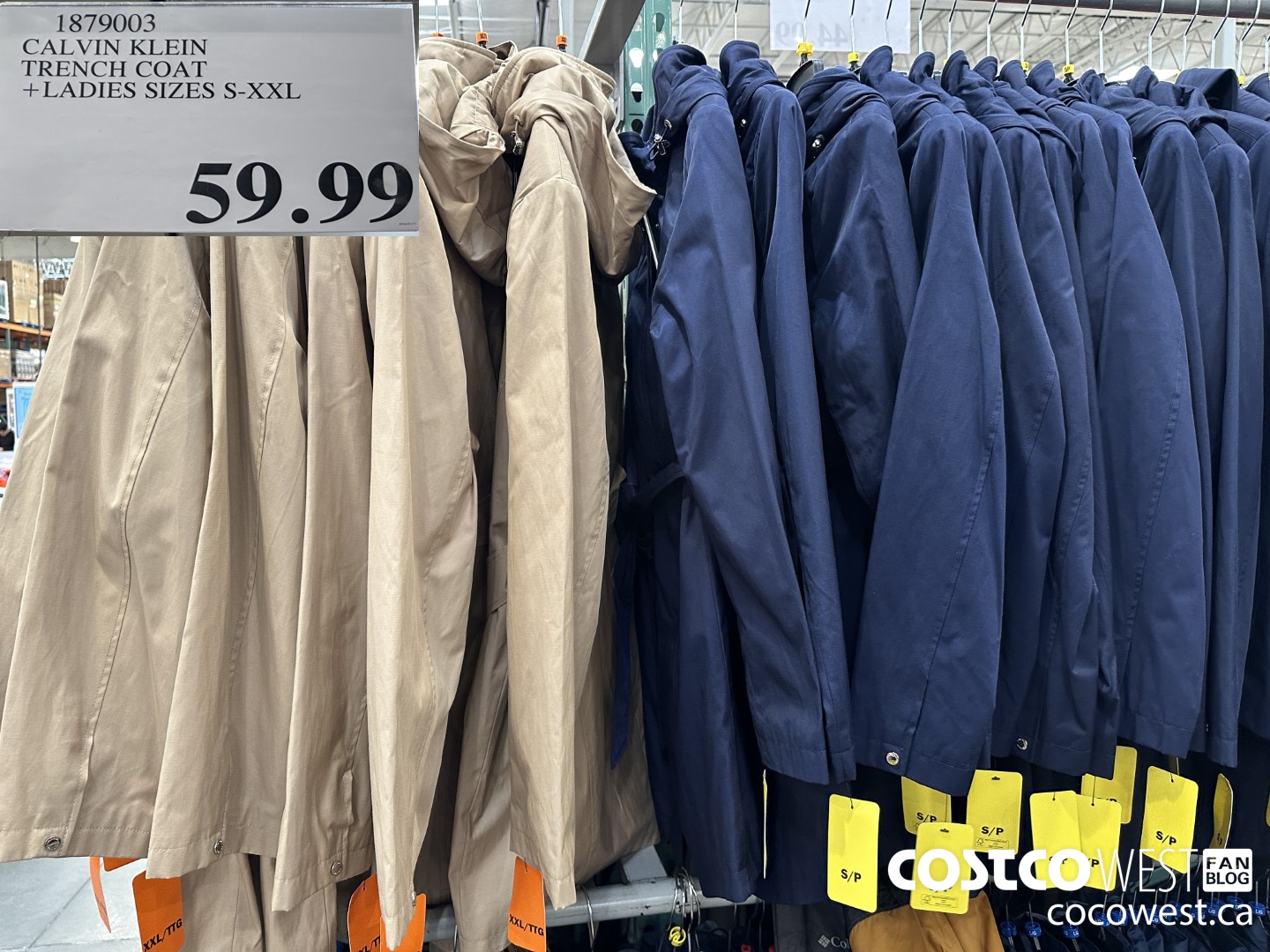1879003 CALVIN KLEIN TRENCH COAT LADIES SIZES S-XXL $59.99