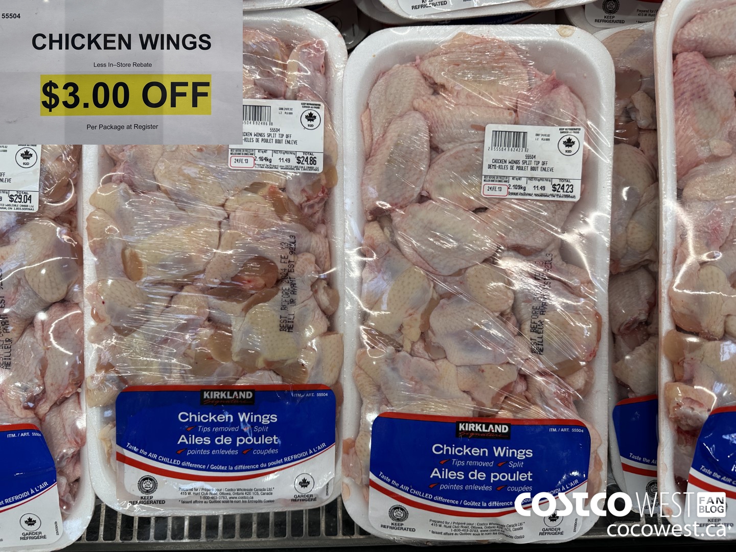 55504 CHICKEN WINGS ($3.00 INSTANT SAVINGS)