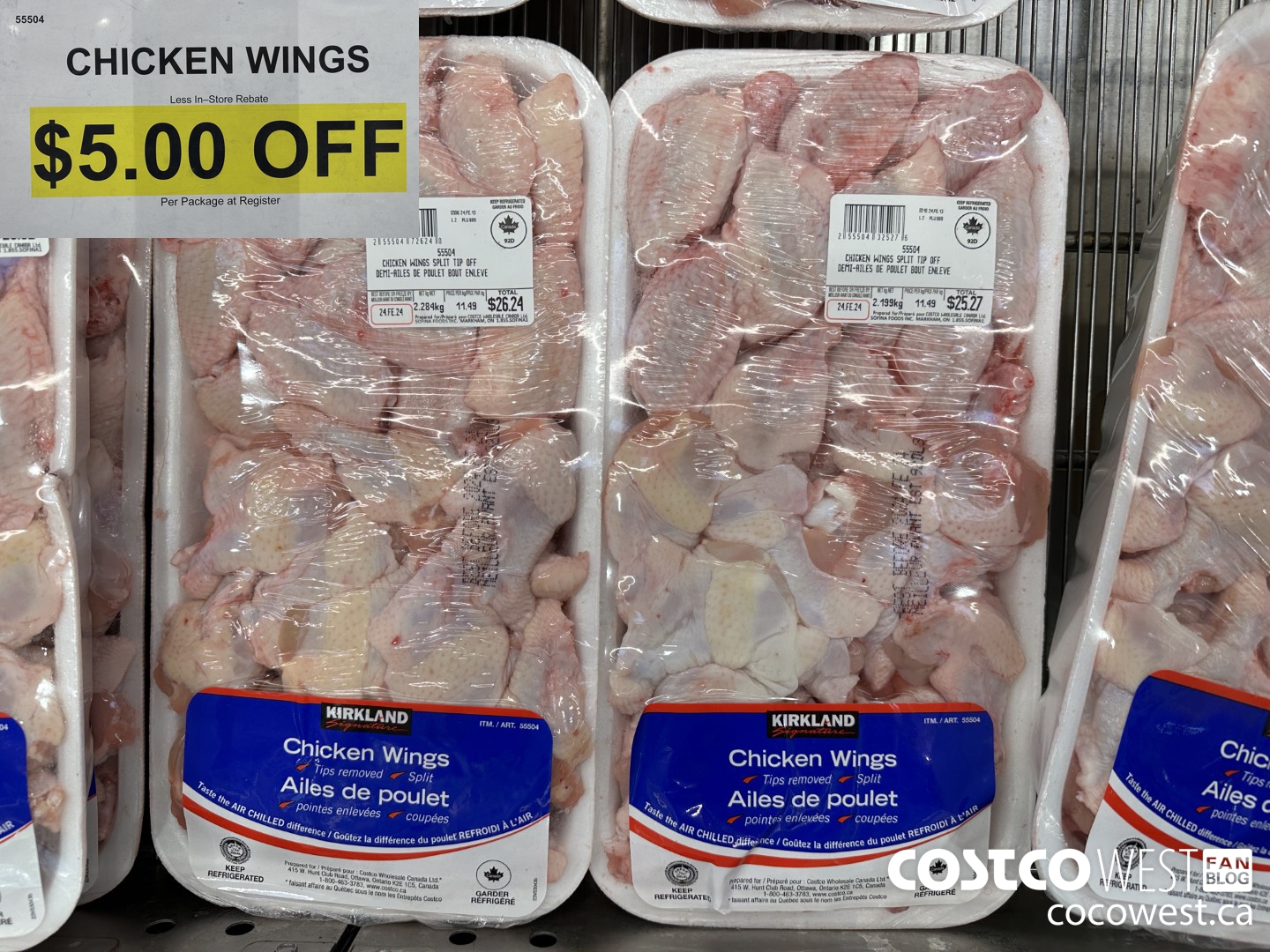 55504 CHICKEN WINGS ($5.00 INSTANT SAVINGS)