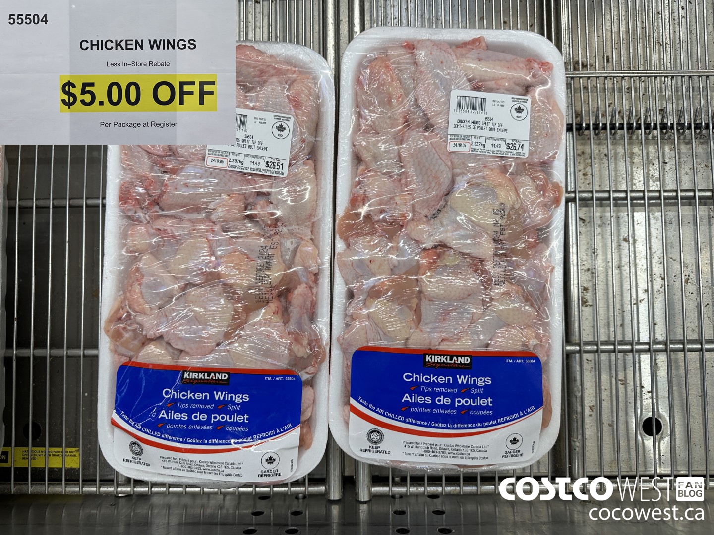 55504 CHICKEN WINGS ($5.00 INSTANT SAVINGS)