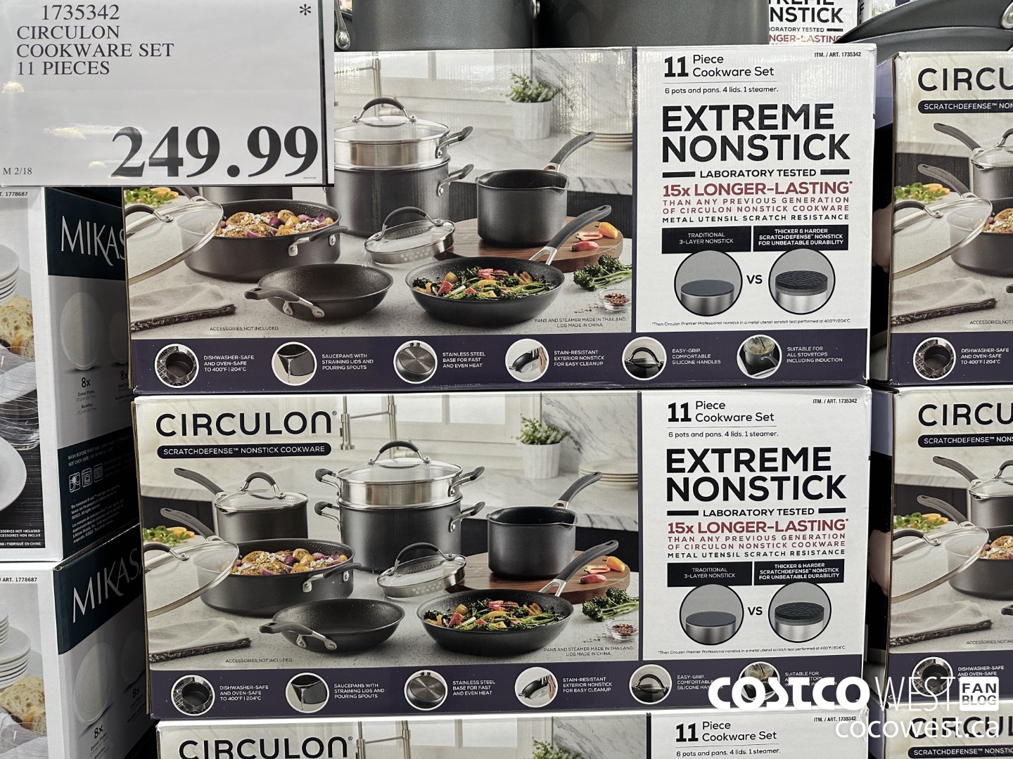 1735342 CIRCULON A1 SCRATCH DEFENCE 11-PIECE COOKWARE SET $249.99