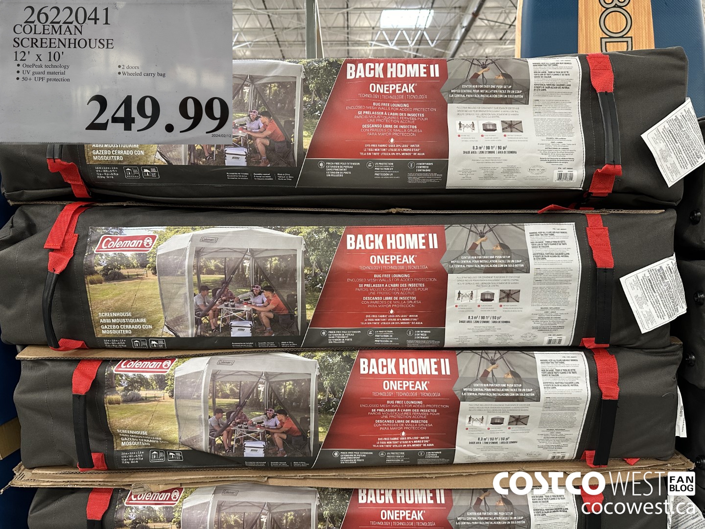 2622041 COLEMAN SCREENHOUSE 12' x 10' $249.99