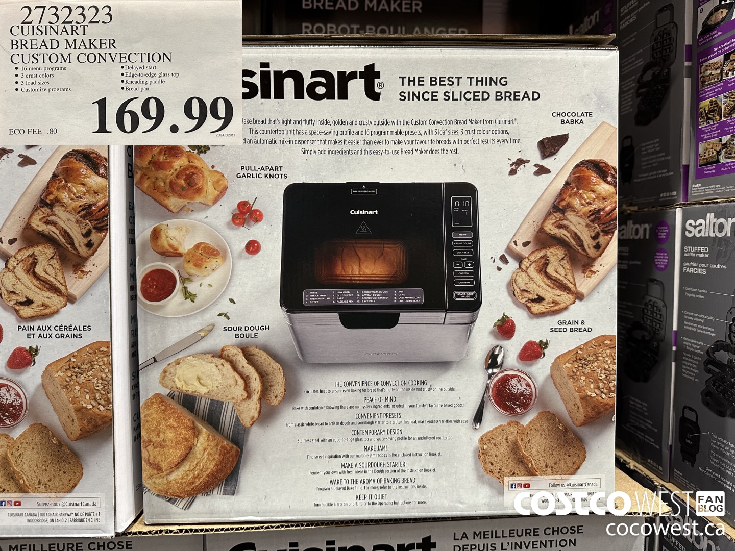2732323 CUISINART BREAD MAKER CUSTOM CONVECTION $169.99